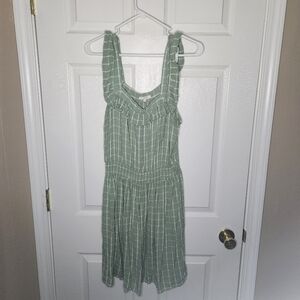 Maurices Green Plaid Midi Dress